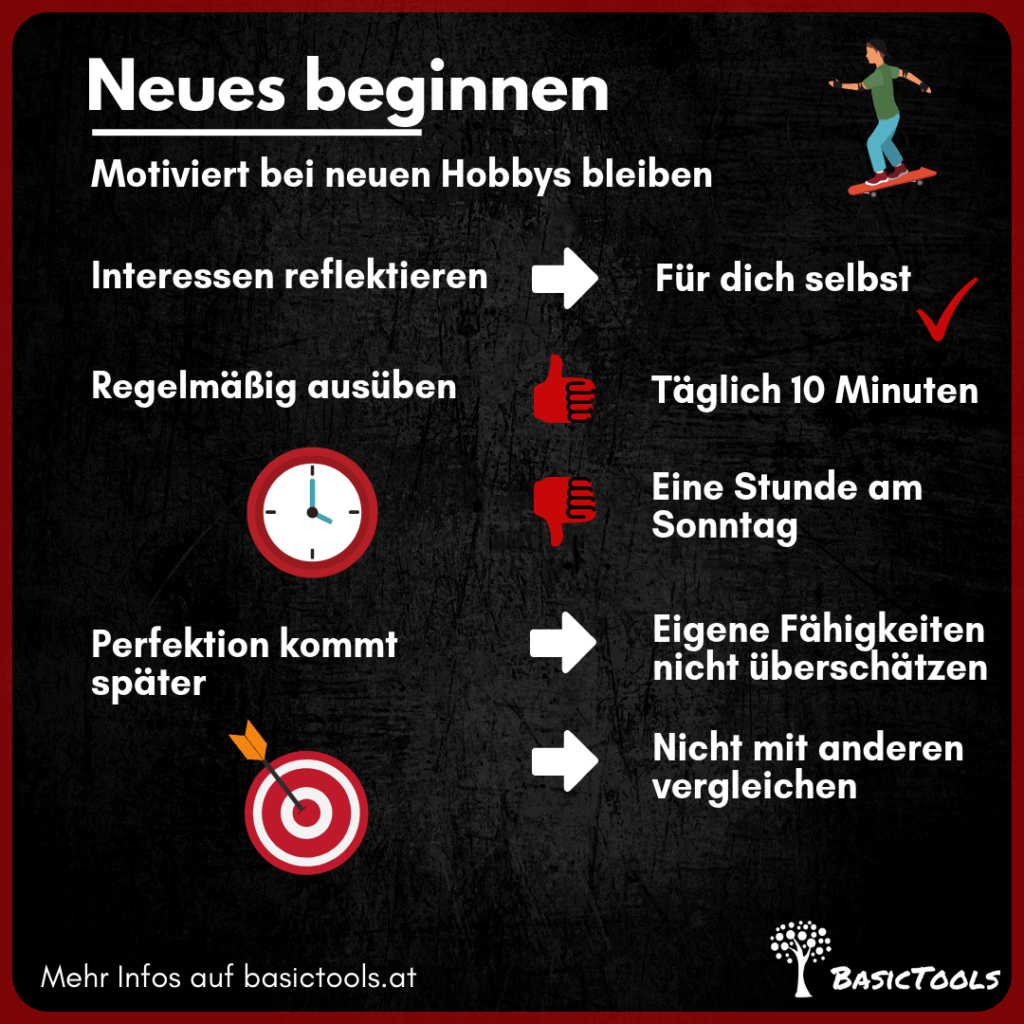 Neues probieren - Tipps gegen Langeweile