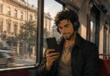 HistroQuest: Geschichte interaktiv lernen mit der App von Niels Cimpa HistroQuest-Illustration: Geschichte unterwegs auf dem Handy lesen oder hören